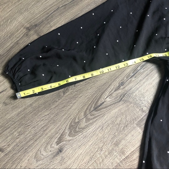 Sage The Label 🌿 Black Flowy Star Boho Dress S - Picture 9 of 9